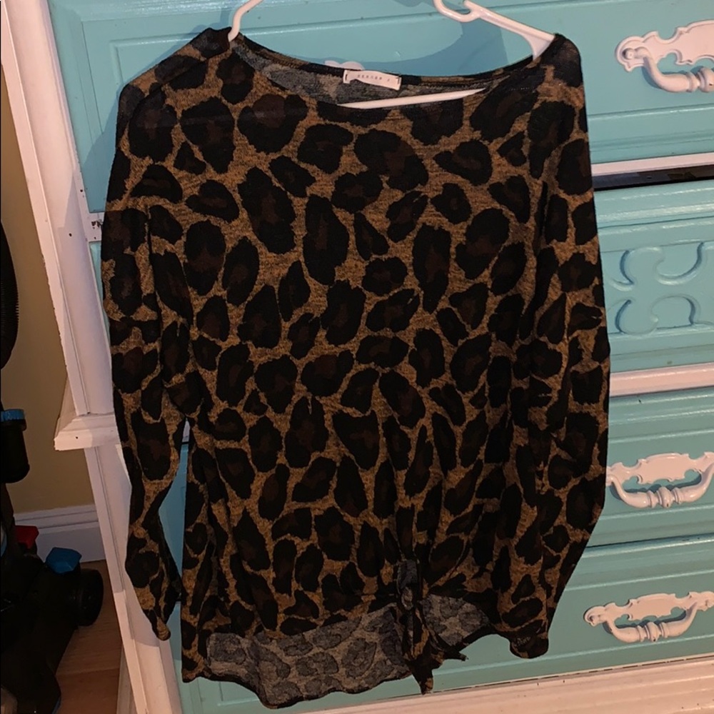 cheetah long sleeve shirt